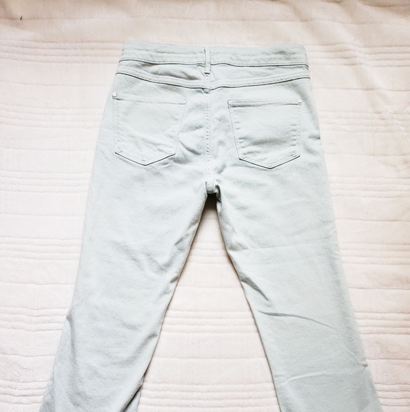 Anthro Pilcro Script Mint Cropped Flare - Picture 5 of 8